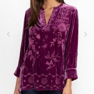 NWT Johnny Was Henley Voyager Tunic; Size XS